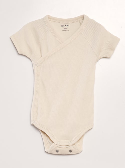 Set van 3 rompertjes met ribbeltextuur - Kiabi