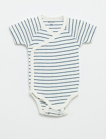 Set van 3 rompertjes met ribbeltextuur