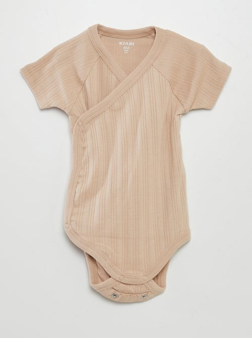 Set van 3 rompertjes met ribbeltextuur - Kiabi