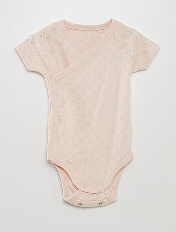 Set van 3 rompertjes met ribbeltextuur