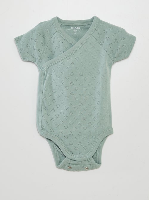 Set van 3 rompertjes met ribbeltextuur - Kiabi