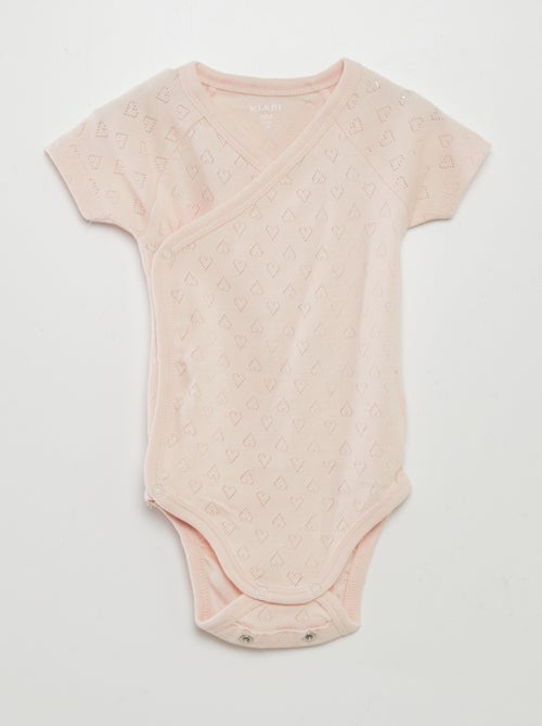 Set van 3 rompertjes met ribbeltextuur - Kiabi