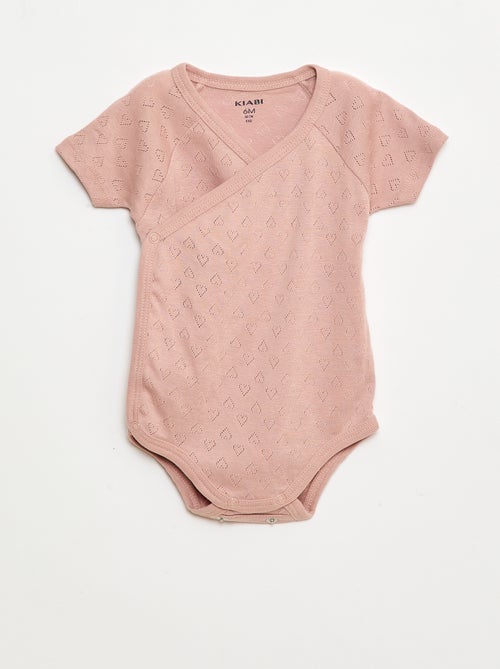 Set van 3 rompertjes met ribbeltextuur - Kiabi