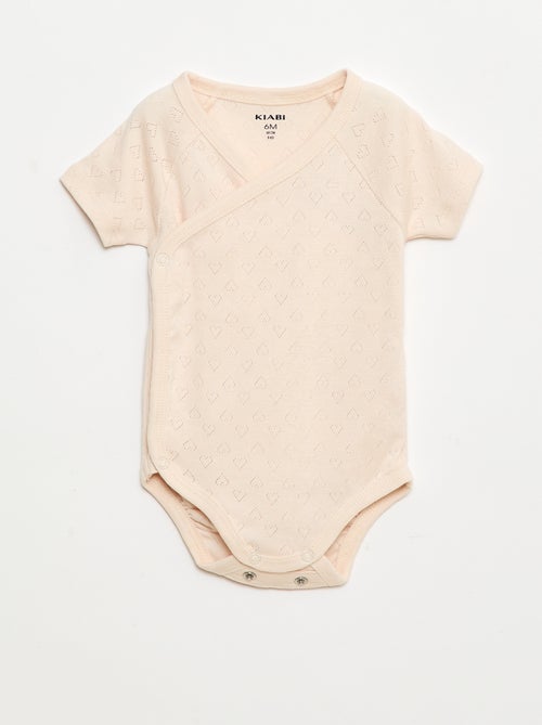 Set van 3 rompertjes met ribbeltextuur - Kiabi