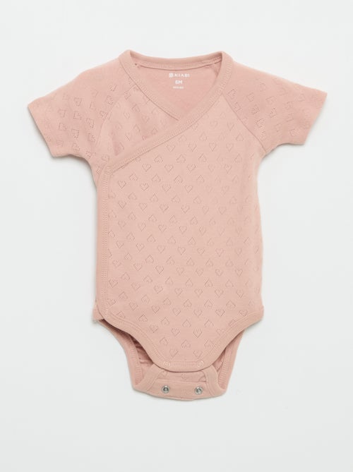 Set van 3 rompertjes met ribbeltextuur - Kiabi Set van 3 rompertjes met ribbeltextuur - Kiabi
