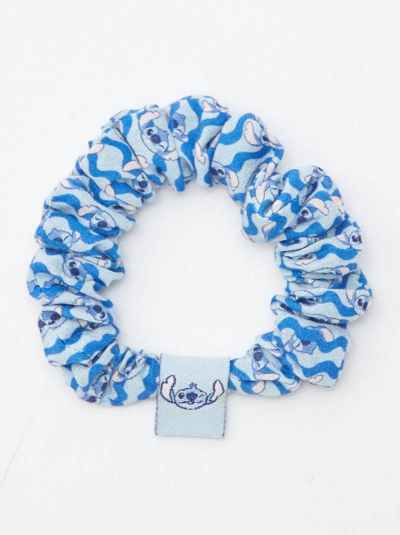 Set van 3 scrunchies 'Stitch' BLAUW - Kiabi