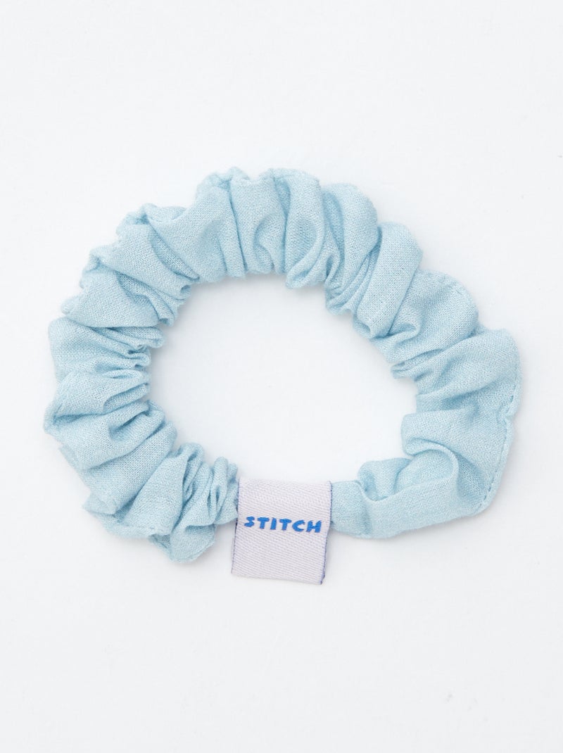 Set van 3 scrunchies 'Stitch' BLAUW - Kiabi