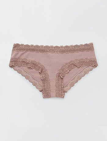 Set van 3 shortjes ribtricot