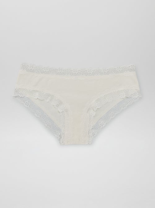 Set van 3 shortjes in fijne ribstof - Kiabi