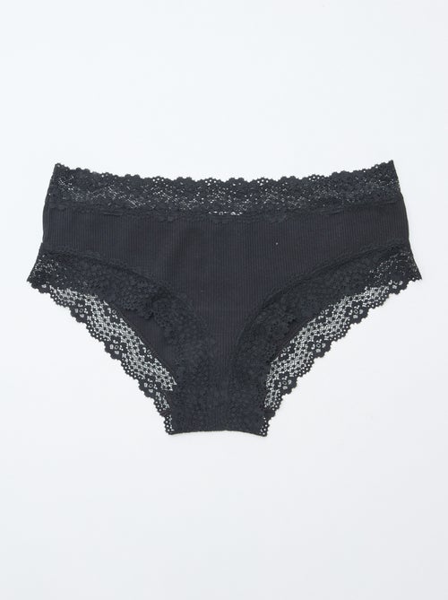 Set van 3 shortjes ribtricot - Kiabi