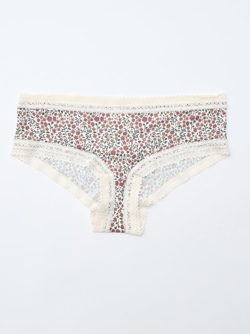 Set van 3 shorty's van microvezel met print Groen - Kiabi
