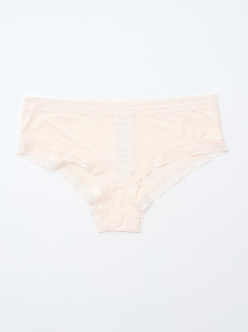 Set van 3 shorty's van microvezel met print Zwart - Kiabi
