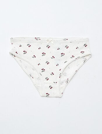 Set van 3 slipjes van pointelle tricot