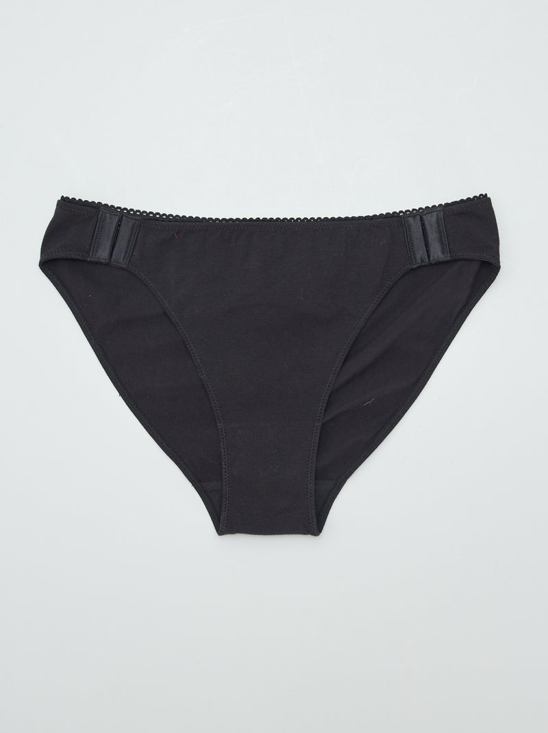 Set van 3 slips - collectie gemakkelijk aan te trekken GROEN - Kiabi