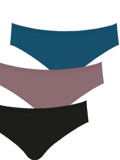 Set van 3 slips dames ecoapck basic athena - Kiabi