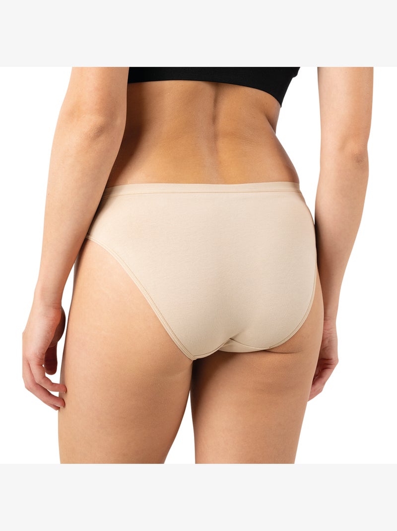 Set van 3 slips dames ecopack basic athena Beige - Kiabi