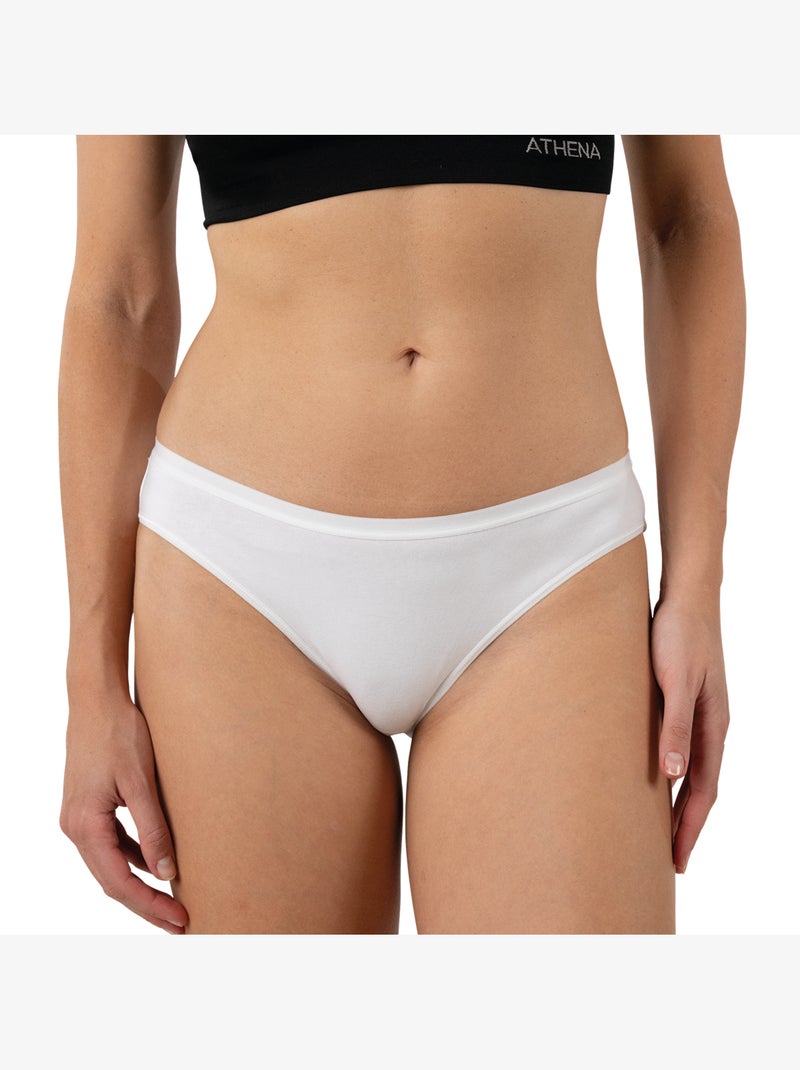 Set van 3 slips dames ecopack basic athena Beige - Kiabi