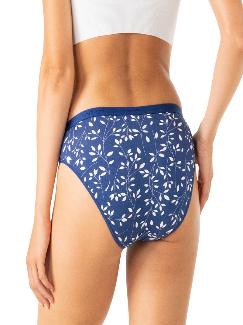 Set van 3 slips dames ecopack mode athena Blauw - Kiabi