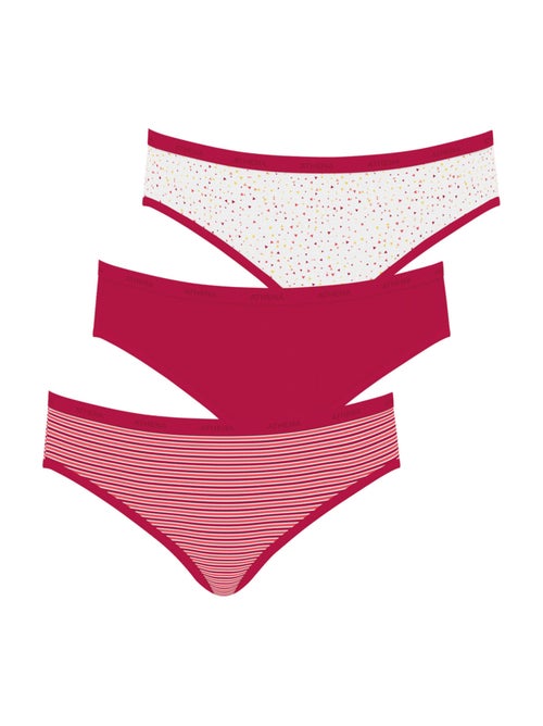 Set van 3 slips dames ecopack mode athena - Kiabi