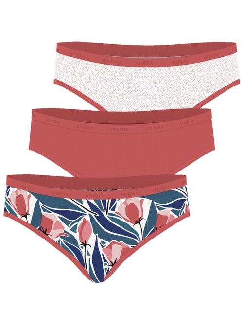 Set van 3 slips dames ecopack mode athena - Kiabi