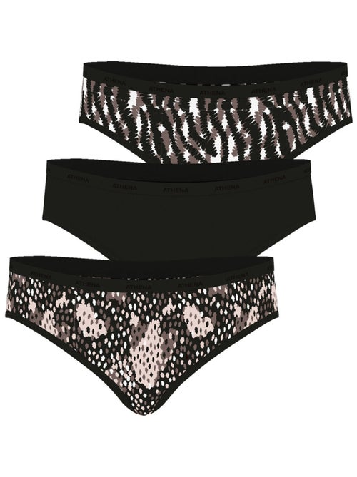 Set van 3 slips dames ecopack mode athena - Kiabi