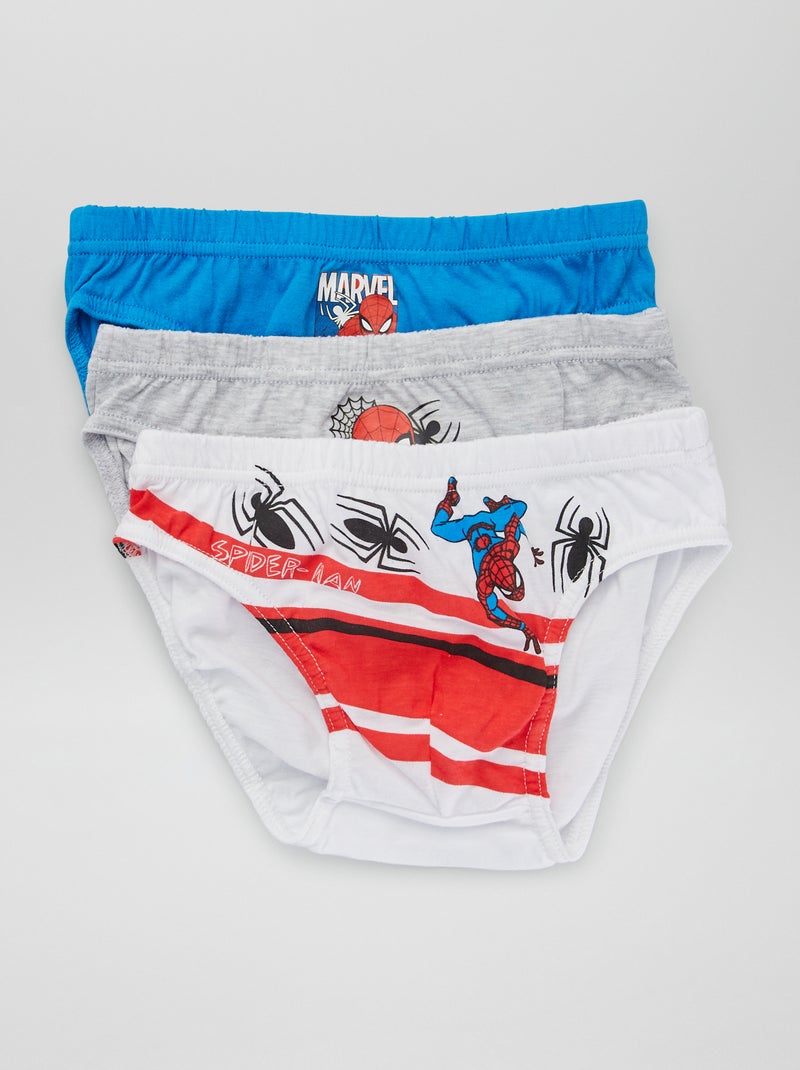 Set van 3 slips 'Spider-Man' GRIJS - Kiabi
