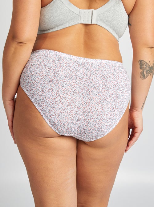 Set van 3 slips van stretchkatoen - Kiabi