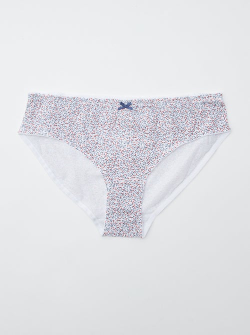 Set van 3 slips van stretchkatoen - Kiabi