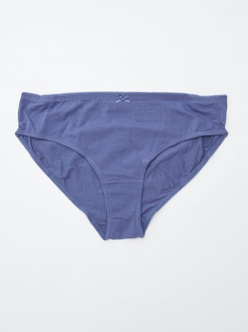 Set van 3 slips van stretchkatoen - Kiabi