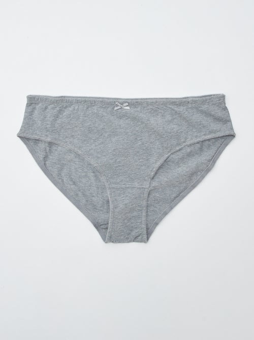 Set van 3 slips van stretchkatoen - Kiabi