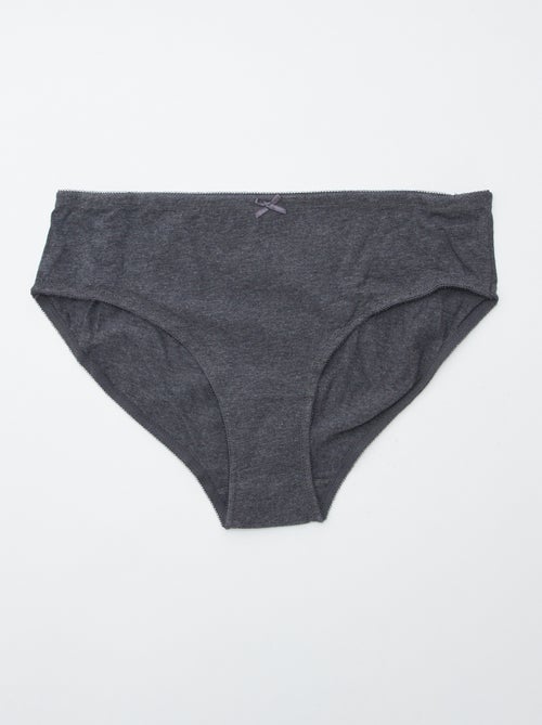 Set van 3 slips van stretchkatoen - Kiabi