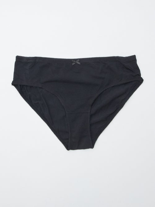 Set van 3 slips van stretchkatoen - Kiabi