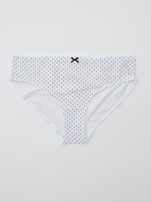 Set van 3 slips van stretchkatoen - Kiabi