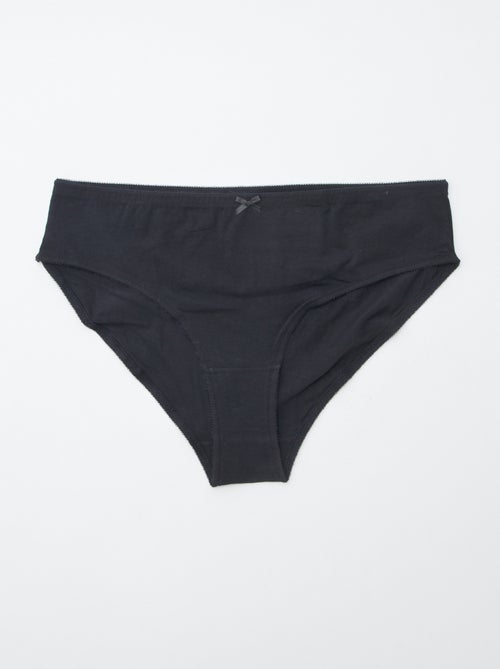 Set van 3 slips van stretchkatoen - Kiabi