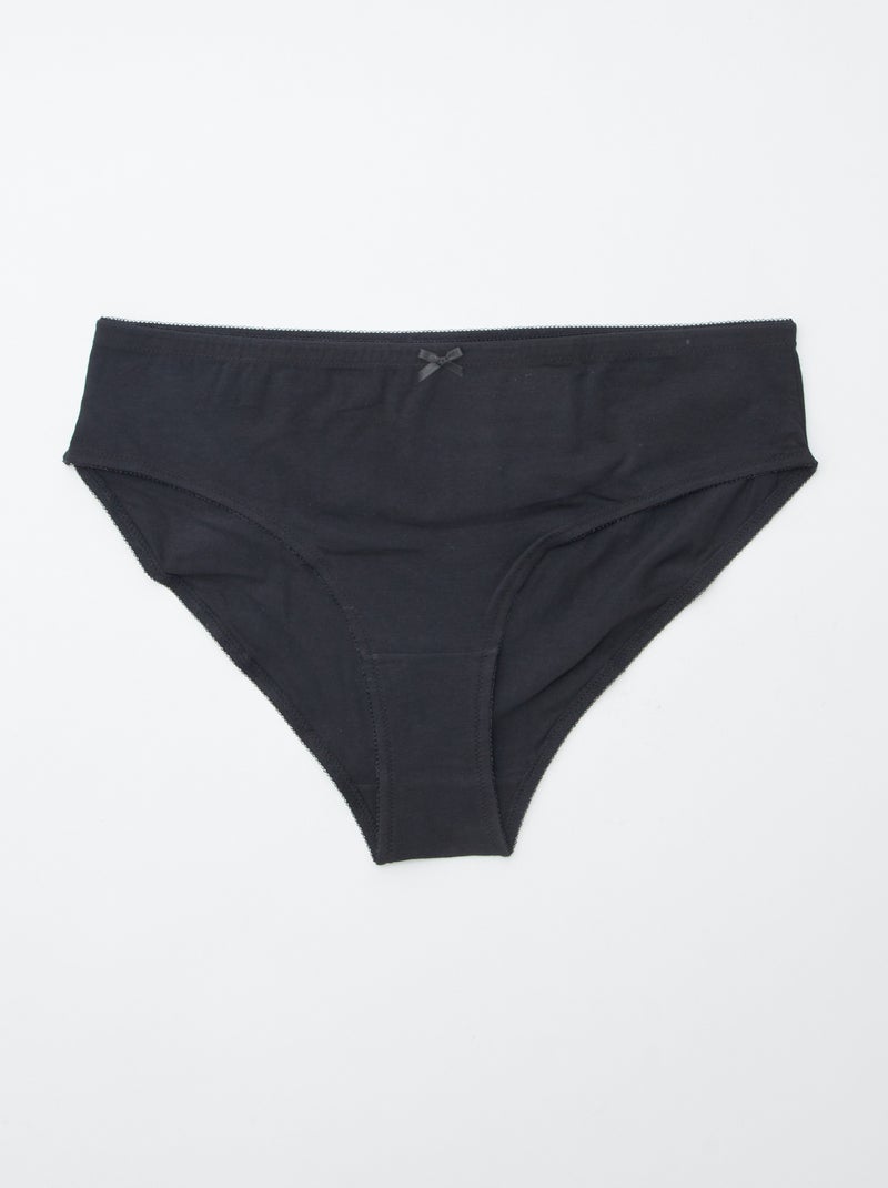 Set van 3 slips van stretchkatoen WIT - Kiabi