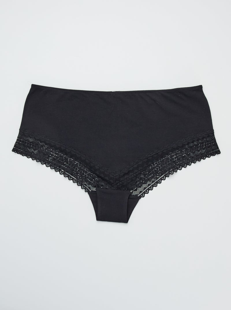 Set van 3 slips ZWART - Kiabi