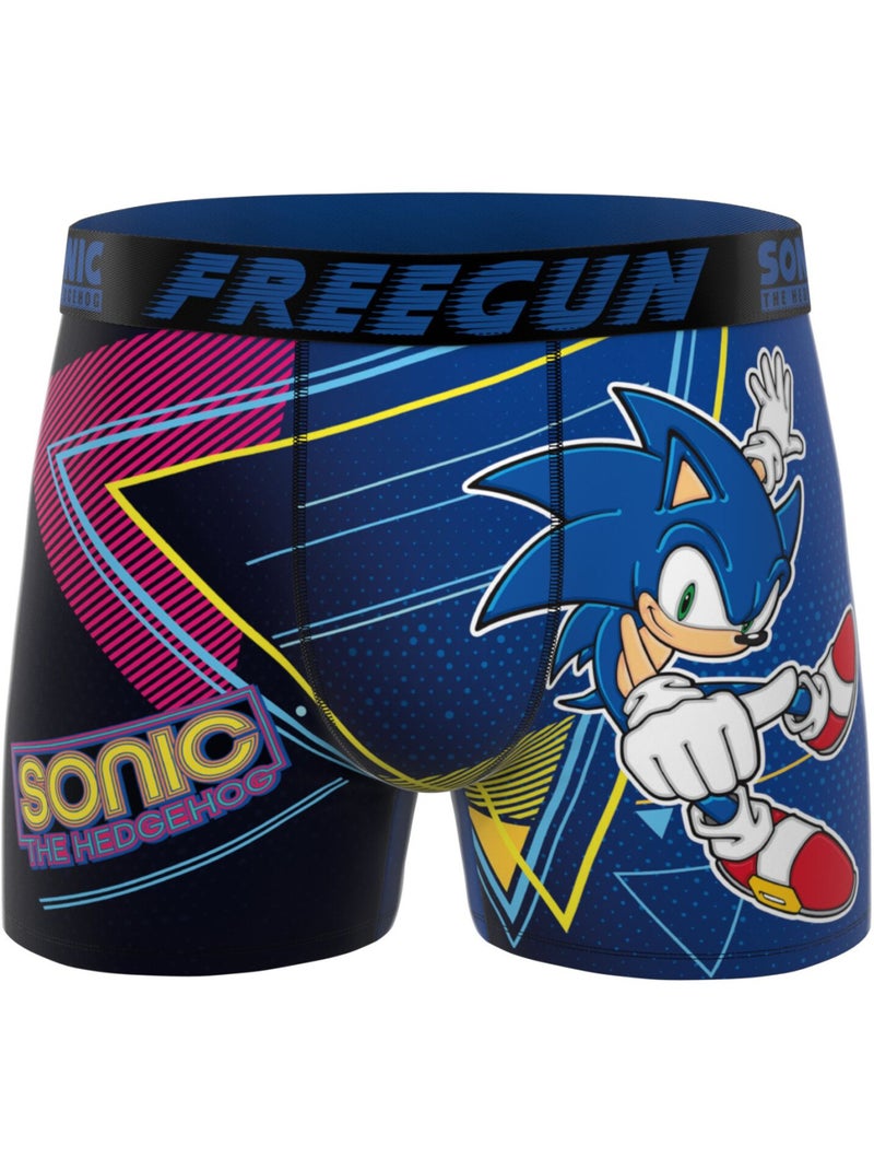 Set van 3 sonic junior boxershorts Blauw - Kiabi
