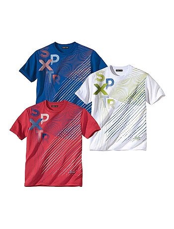 Set van 3 Sport Performer T-shirts - ATLAS FOR MEN