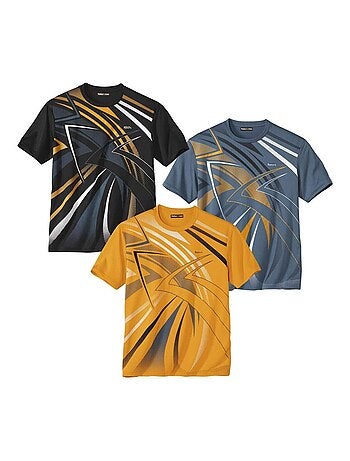 Set van 3 sport T-shirts - ATLAS FOR MEN
