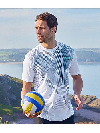 Set van 3 sportieve T-shirts met grafische print - ATLAS FOR MEN