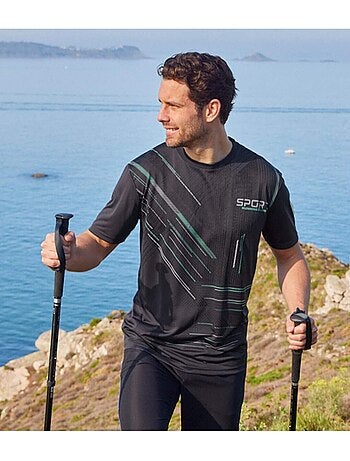 Set van 3 sportieve T-shirts met grafische print - ATLAS FOR MEN