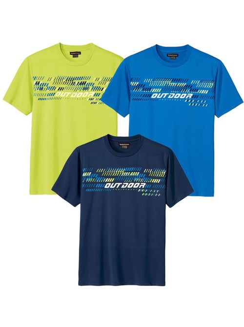 Set van 3 sportieve T-shirts - ATLAS FOR MEN - Kiabi Set van 3 sportieve T-shirts - ATLAS FOR MEN - Kiabi