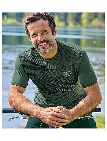 Set van 3 sportieve T-shirts met grafische print - ATLAS FOR MEN