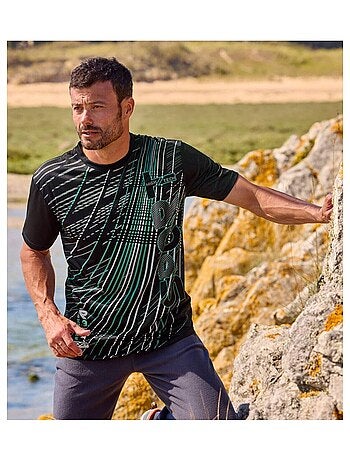 Set van 3 sportieve T-shirts met grafische print - ATLAS FOR MEN