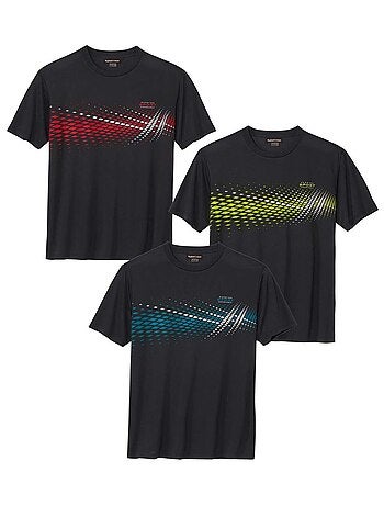 Set van 3 sportieve T-shirts - ATLAS FOR MEN