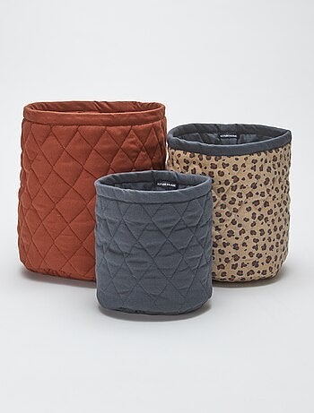 Set van 3 stoffen manden - Kiabi Home