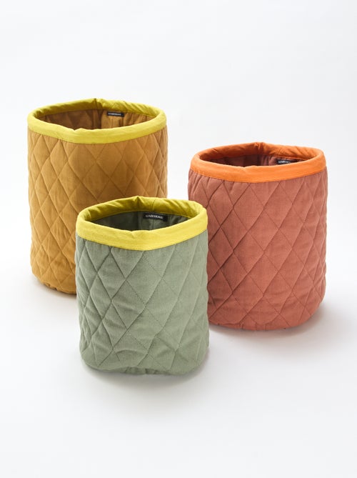 Set van 3 stoffen manden - Kiabi Home - Kiabi