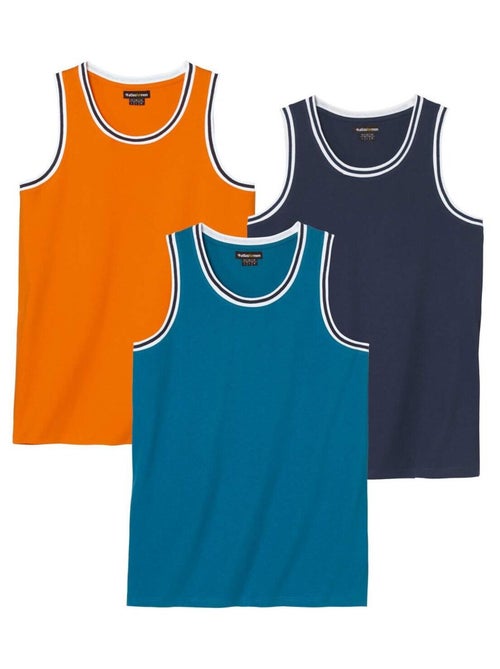 Set van 3 strandtanktops - ATLAS FOR MEN - Kiabi Set van 3 strandtanktops - ATLAS FOR MEN - Kiabi