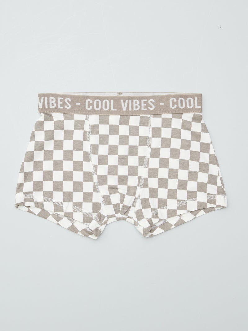 Set van 3 stretch boxershorts BRUIN - Kiabi
