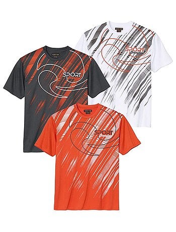 Set van 3 sportieve T-shirts - ATLAS FOR MEN
